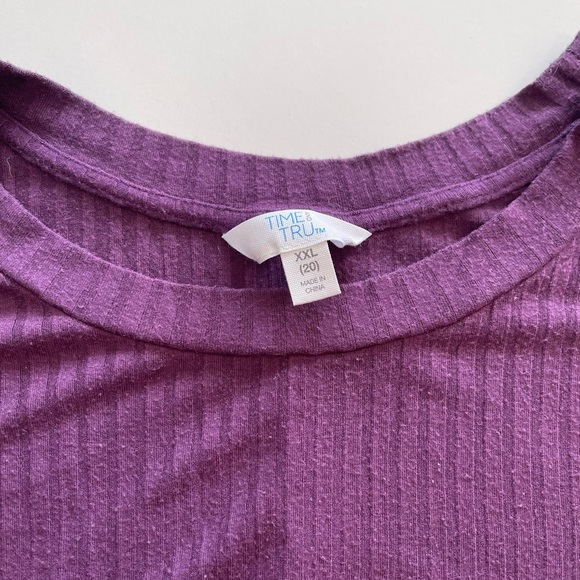 Time and Tru Purple Knot Tunic Top - Picture 3 of 4